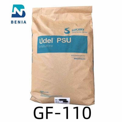 Material plástico Udel GF-110 NT LE GF10 do Polysulfone da fibra de vidro de 10% resistente ao calor
