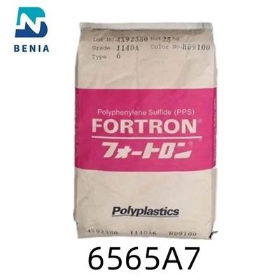 A resina 65% UL94 reforçado de vidro V0 de Polyplastics PPS Durafide 6565A7 PolyphenyleneSulfide classifica toda a cor