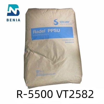 Opaco plástico da engenharia da resina de Solvay PPSU Radel R-5500 VT2582 Polyphenylsulfone toda a cor