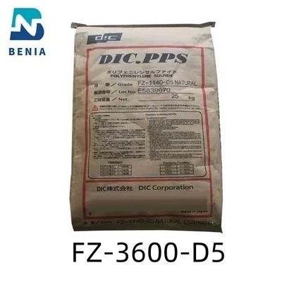 O mineral do vidro da resina de PolyphenyleneSulfide dos grânulo de DIC PPS FZ-3600-D5 DIC.PPS reforçou baixo Outgas toda a cor