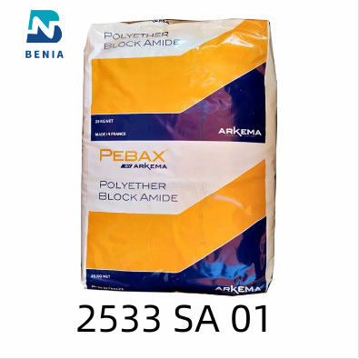 Virgin médico das aplicações do elastómetro termoplástico do SA 01 de Arkema Pebax 2533 para granular toda a cor
