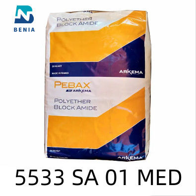 O Virgin do SA 01 MED Thermoplastic Elastomer Medical Application de Arkema Pebax 5533 granula toda a cor