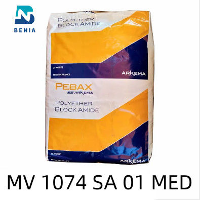 O Virgin 1074 do SA 01 MED Thermoplastic Elastomer Medical Application de Arkema Pebax milivolt granula toda a cor