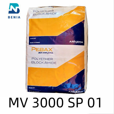 Do filme termoplástico do elastómetro do SP 01 de Arkema Pebax milivolt 3000 o Virgin impermeável granula toda a cor