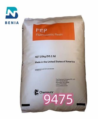 Dupont FEP 9475 Fluoropolímeros FEP Pellet virgem Filho em pó e cabo em estoque Todas as cores