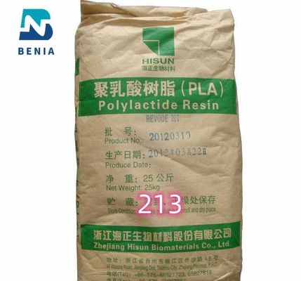 Hisun PLA Resin REVODE 213 Polylactic Acid Biobased PLA Pellets para compostagem biodegradável